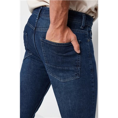 Мужские джинсы скинни цвета индиго TMNAW22JE0800