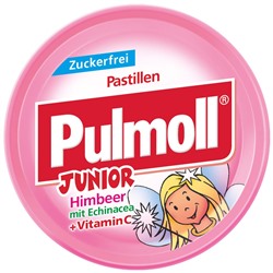 Pulmoll Junior Himbeer + Vitamin C zuckerfrei