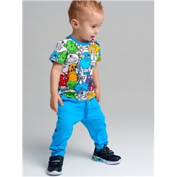 12419096 Комплект детский трикотажный для мальчиков: фуфайка (футболка), брюки