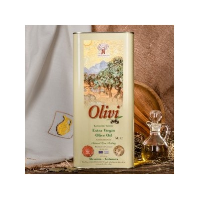 Фермерское оливковое масло Olivi, Греция, жест.банка, 5л