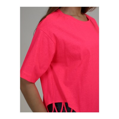 Неоновая футболка ДО-134.01 неон розовый