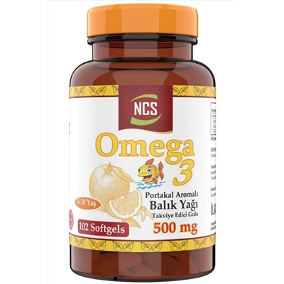 Ncs ® Omega 3 Balık Yağı 500 Mg Epa Dha 102 Детская