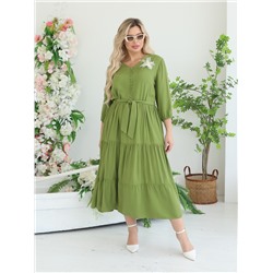 Платье WISELL П4-5526/3 зеленый
