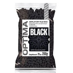 Воск для депиляции пленочный OPTIMA Black, 200 гр, бренд - Depiltouch Professional