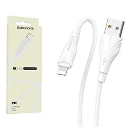 Кабель USB - Lightning BOROFONE BX18 (белый) 2м