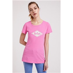 Женская футболка Jade с круглым вырезом розовая 202 LCF 242012