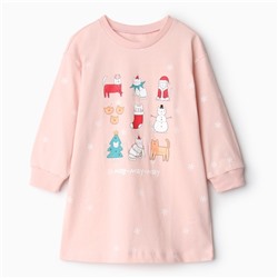 Сорочка для девочки, цвет розовый, рост 98-104 см