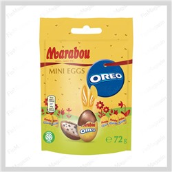 Шоколадные мини-яйца Marabou Oreo 72 гр