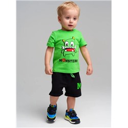 12419100 Комплект детский трикотажный для мальчиков: фуфайка (футболка), шорты
