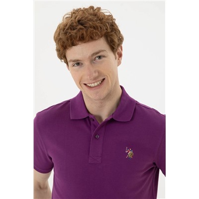 Мужская фиолетовая базовая футболка Неожиданная скидка в корзине