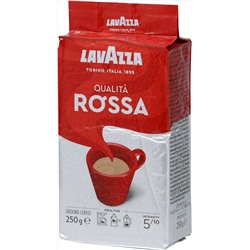 LAVAZZA. Rossa (молотый) 250 гр. мягкая упаковка