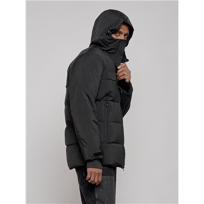 Куртка мужская зимняя горнолыжная черного цвета 2407Ch