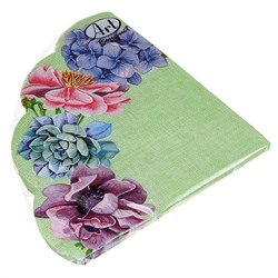 Салфетки бумажные "Art Bouquet Rondo" д32см, 3-х слойные, 12 штук в упаковке, 100% целлюлоза, "Цветочный натюрморт" (Россия)