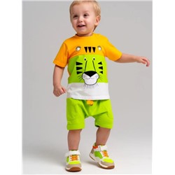 12419126 Комплект детский трикотажный для мальчиков: фуфайка (футболка), шорты