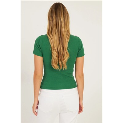 Женская зеленая блузка-бретелька CG341