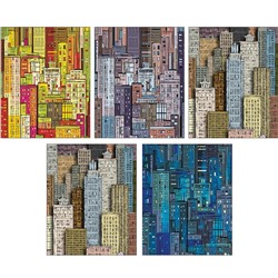 Тетрадь "Большой город. Графика", А5, 80 листов, клетка, обложка в ассортименте