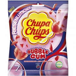 Chupa Chups Bubble Gum Kirsche 7er