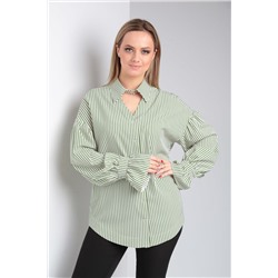 Блуза Modema 551-1 зеленая полоска