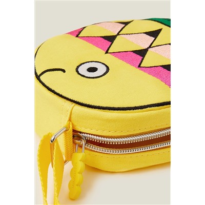 Accessorize Girls Yellow Fish Bag