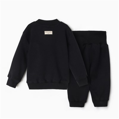 Комплект детский (джемпер, брюки) MINAKU цвет черный, рост 86-92см