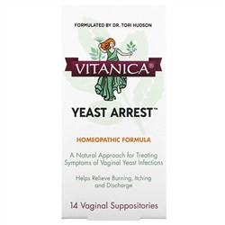 Vitanica, Yeast Arrest, 14 вагинальных суппозиториев