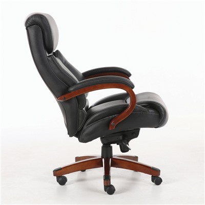 Кресло из натуральной кожи Brabix Premium Infinity EX-707 дерево черное 531826 (1)