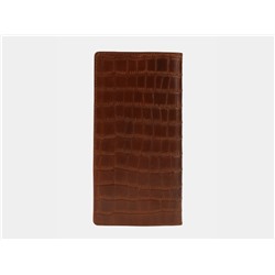 Кожаное портмоне из натуральной кожи «PR001 Cognac Croco»