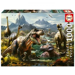 Пазлы 1000 дет. Свирепые динозавры 19924, (Educa Borras)