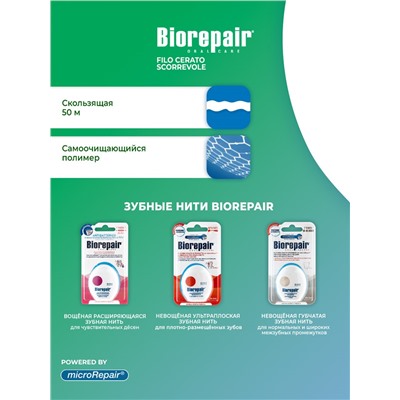 Biorepair Filo Cerato Scorrevole / Вощеная скользящая зубная нить