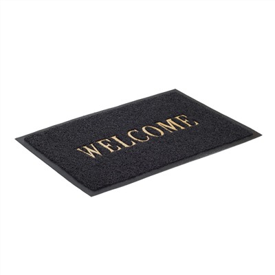 Коврик придверный SunStep Spongy Welcome, 60 x 90 см, черный