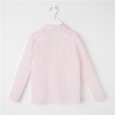 Рубашка для девочки MINAKU: Light touch цвет розовый, рост 128