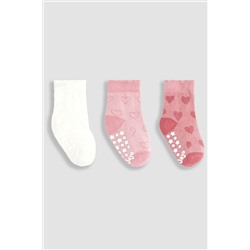 JoJo Maman Bébé 3-Pack Heart Socks