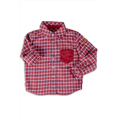 Красная клетчатая рубашка для мальчика TYCb0628ccc960c5343d3804