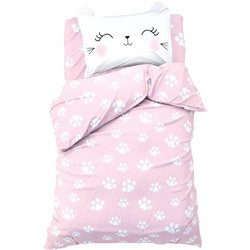 Постельное бельё Этель 1,5 сп "Pink cat" 143х215 см, 150х214 см, 50х70 см -1 шт, 100% хлопок, бязь