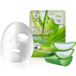 Тканевая маска с алоэ 3W Clinic Fresh Mask Sheet (23 мл) Aloe