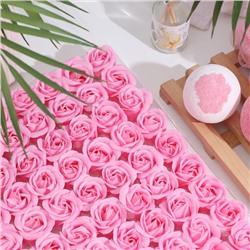 Розы мыльные розовые, набор 81 шт