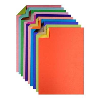Картон цветной 10л,20цв,А4,двустор,№17,11-410-38