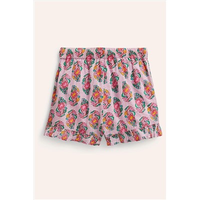 Boden Frill Hem Woven Shorts