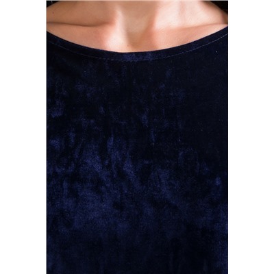 Женственная блузка синего цвета