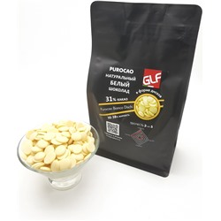 Белый шоколад Purocao (Пуракао) GLF 31% (36/38) пакет 1 кг