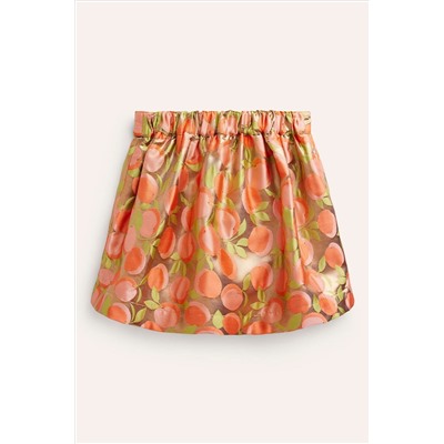 Boden Metallic Jacquard Skirt