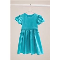 Lipsy Taffeta Puff Sleeve Occasion Dress (3mths-2yrs)