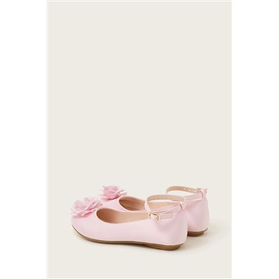 Monsoon Pink Anise Rose Ballerina Flats