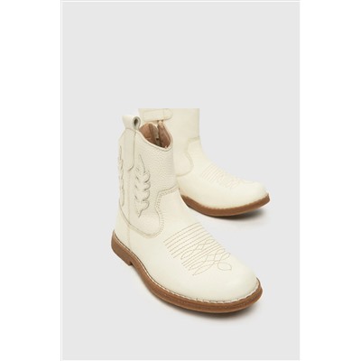 Schuh Junior Cowgirl Western White Boots