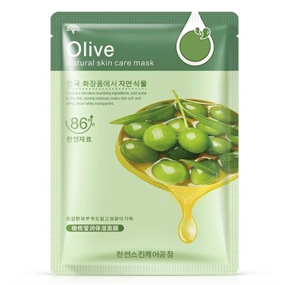 HCHANA Питательная и увлажняющая тканевая маска для лица Olive