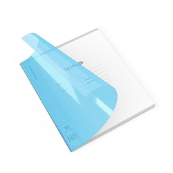 Тетрадь 18 листов в клетку, ErichKrause "Классика CoverPrо Vivid", пластиковая обложка, блок офсет 100% белизна, синяя