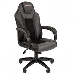 Кресло компьютерное BRABIX Tanto GM-171 TW/экокожа черное/серое 532574 7083502 532574 (1)