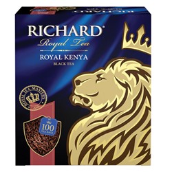 Чай RICHARD "Royal Kenya" черный кенийский, 100 пакетиков по 2 г, 100438