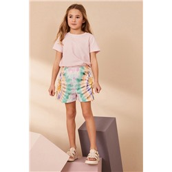 Multi Tie Dye Tassle Shorts (3-16yrs)