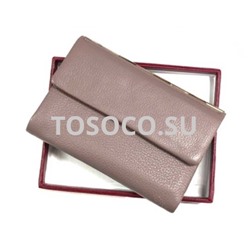 1013-34 gray кошелек GENUINE LEATHER натуральная кожа 9,5х14